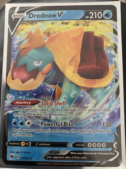 Pokémon Drednaw V Full Art Champion’s Path 69//73 MINT